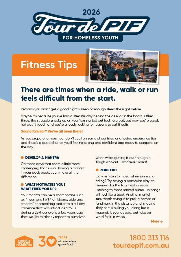26 VIC TDP Fitness Tips