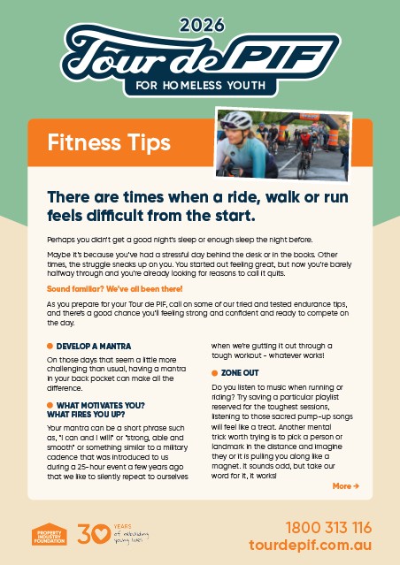 26 NSW TDP Fitness Tips