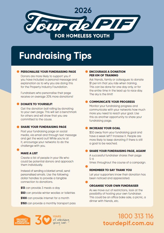 26 VIC TDP Fundraising Tips