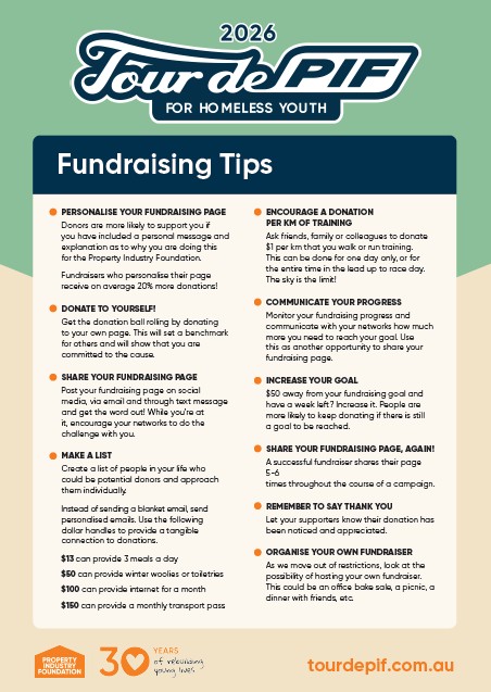 26 NSW TDP Fundraising Tips